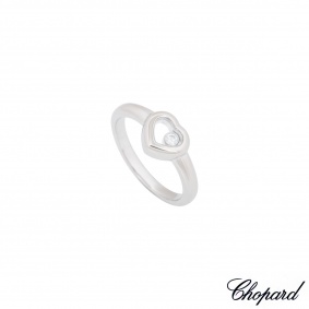 Chopard White Gold Heart Happy Diamonds Ring 82/4854